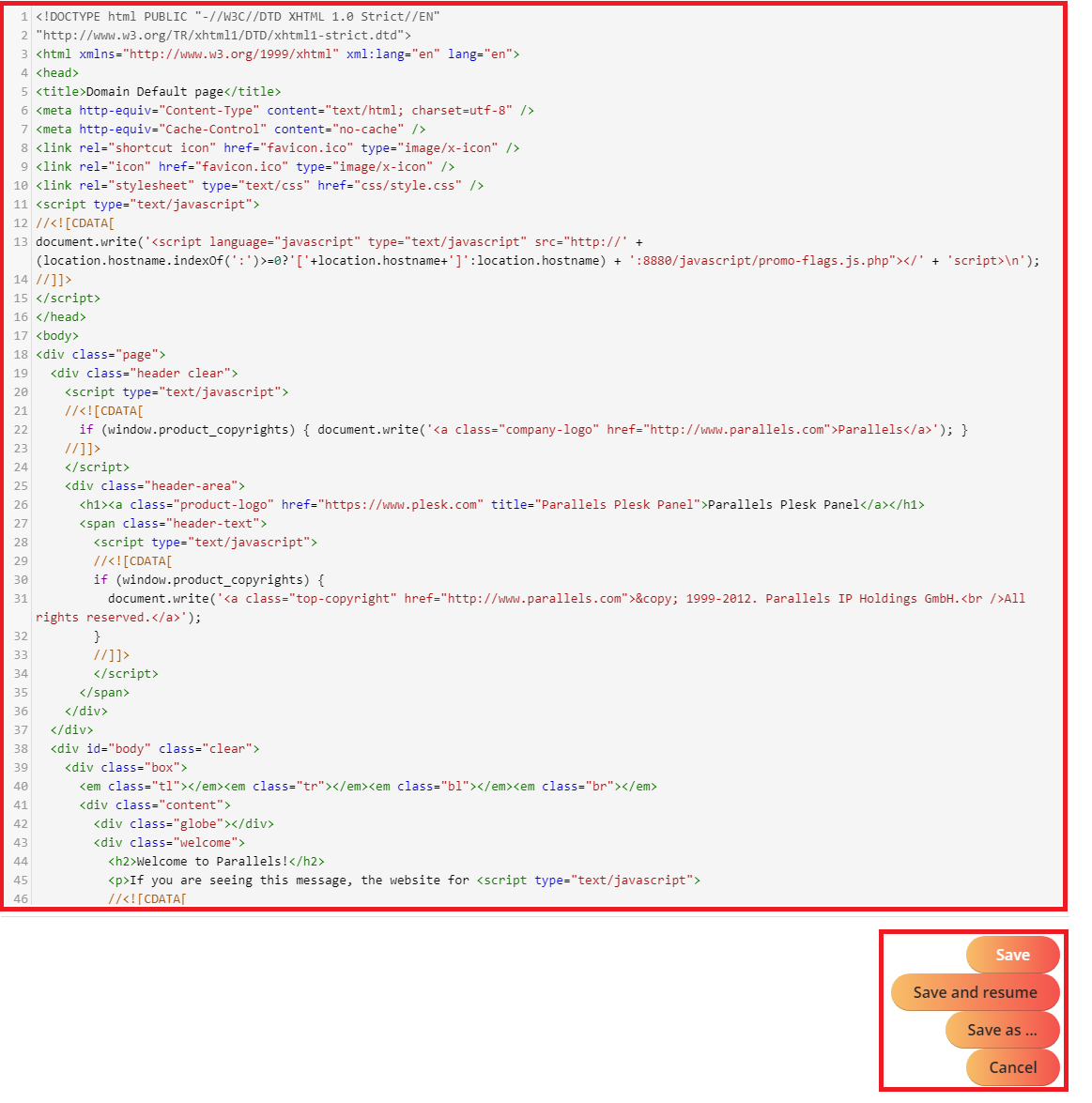 You can save the code from the bottom right of the window.